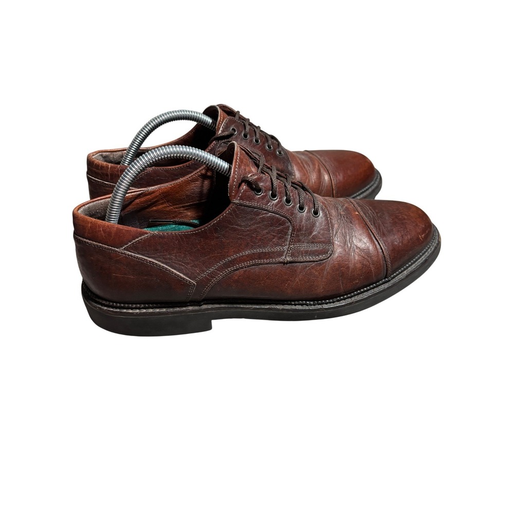 HS Trask Mens 11M Leather Cap Toe Oxford Shoes Made in Italy Heritage Business